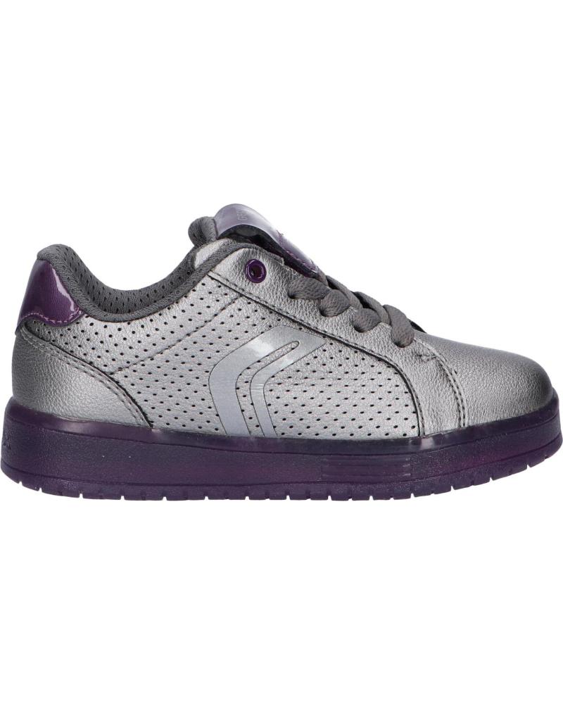 Zapatillas deporte de Mujer y Niña GEOX J744HA 000NF J KOMMODOR C1AF8 DK SILVER-PRUNE