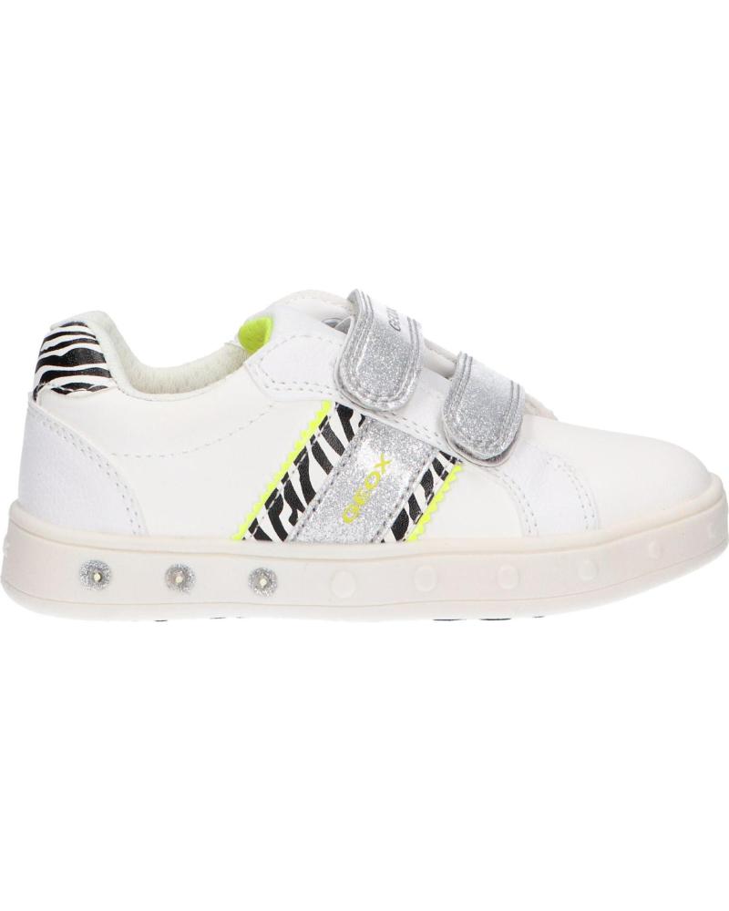 Zapatillas deporte de Niña GEOX J158WH 05404 J SKYLIN C0552 WHITE-FLUO YELLOW
