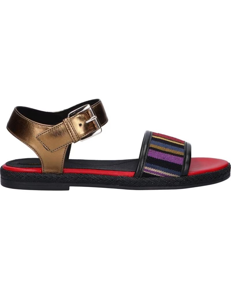Sandalias de Mujer Geox D825SJ 0AWBN D Kolleen C9261 Black-lt Bronze – imagen 2