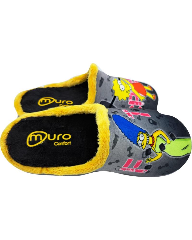Pantufas de Mulher GARRIDO MURO ZAPATILLA CASA NEGRO