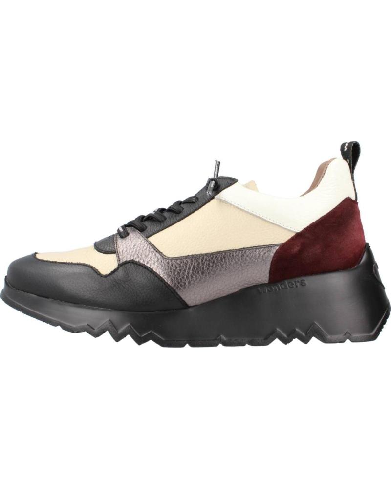 Zapatillas deporte de Mujer WONDERS ZAPATILLA E-6730 NEGRO CREM MUJ NEGRO-CREM PLOMO