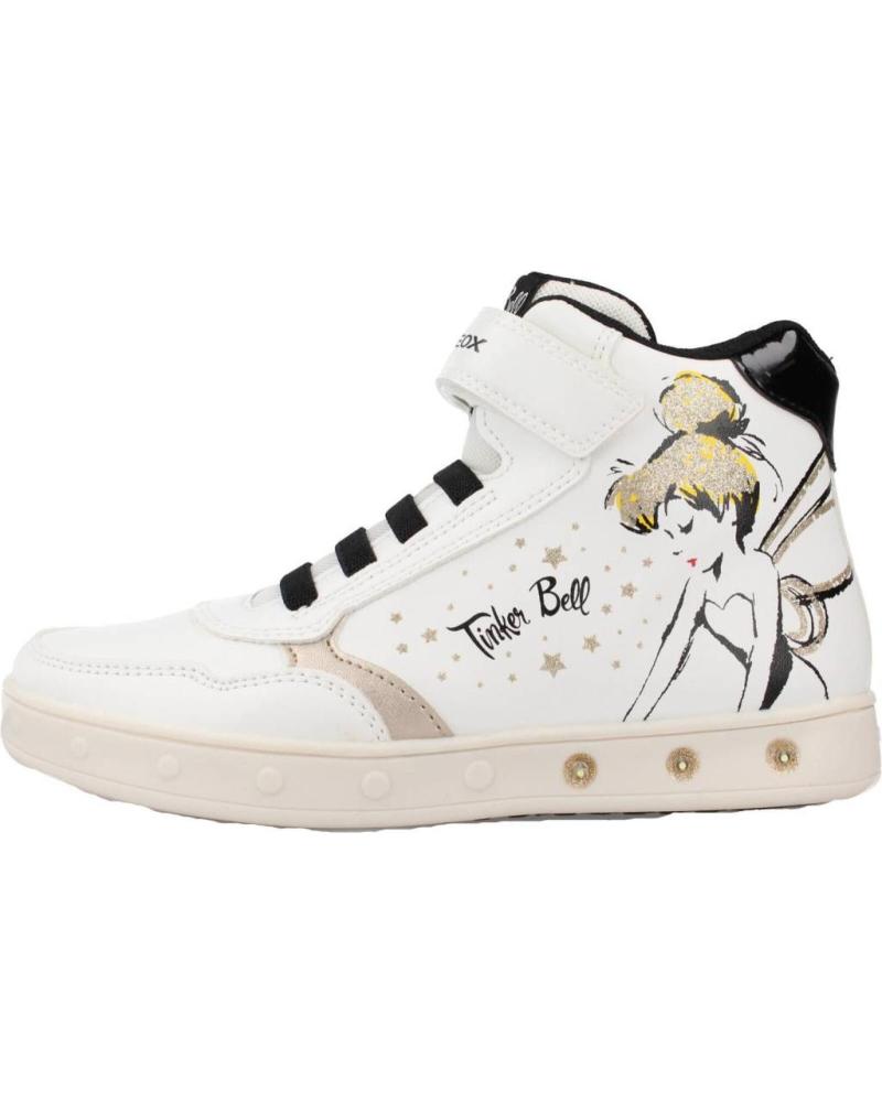 Botines de Niña GEOX J368WF J SKYLIN WHITE-BLACK