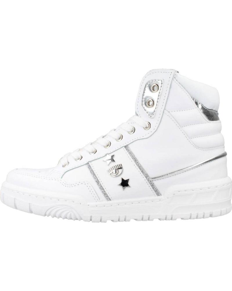Zapatillas deporte de Mujer CHIARA FERRAGNI SNE CF1 HIGH WHITE LEATH BLANCO