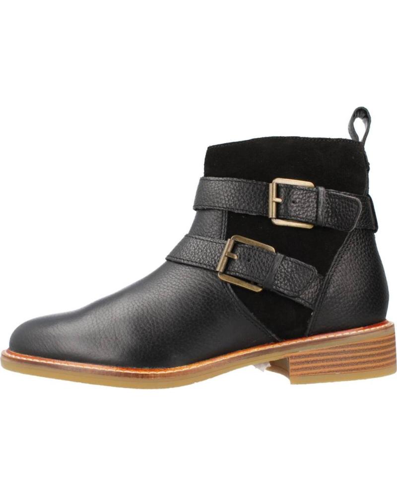 Botines de Mujer CLARKS COLOGNE BUCKLE NEGRO