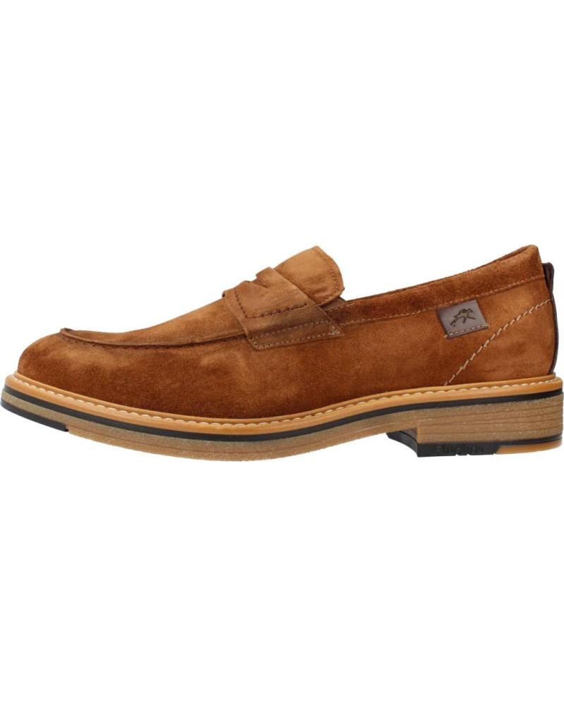 FLUCHOS F1818 MOCASINES DE CUERO MARRÓN MARRON