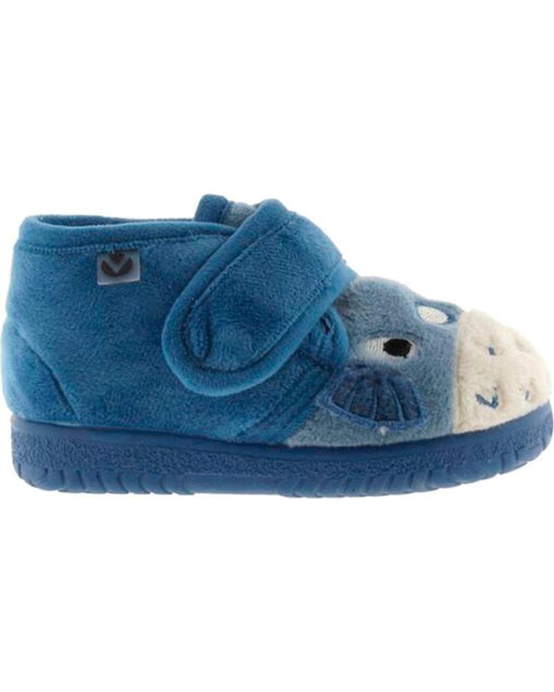 VICTORIA OJALA 5119 ZAPATILLAS DE CASA DISEÑO ANIMALES AZUL JEANS JEANS