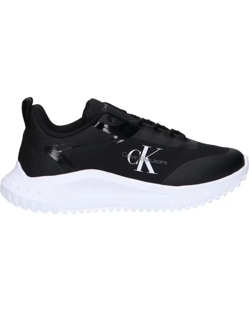 Calvin Klein YW0YW01442 Eva Runner Low 0GM Black-bright White