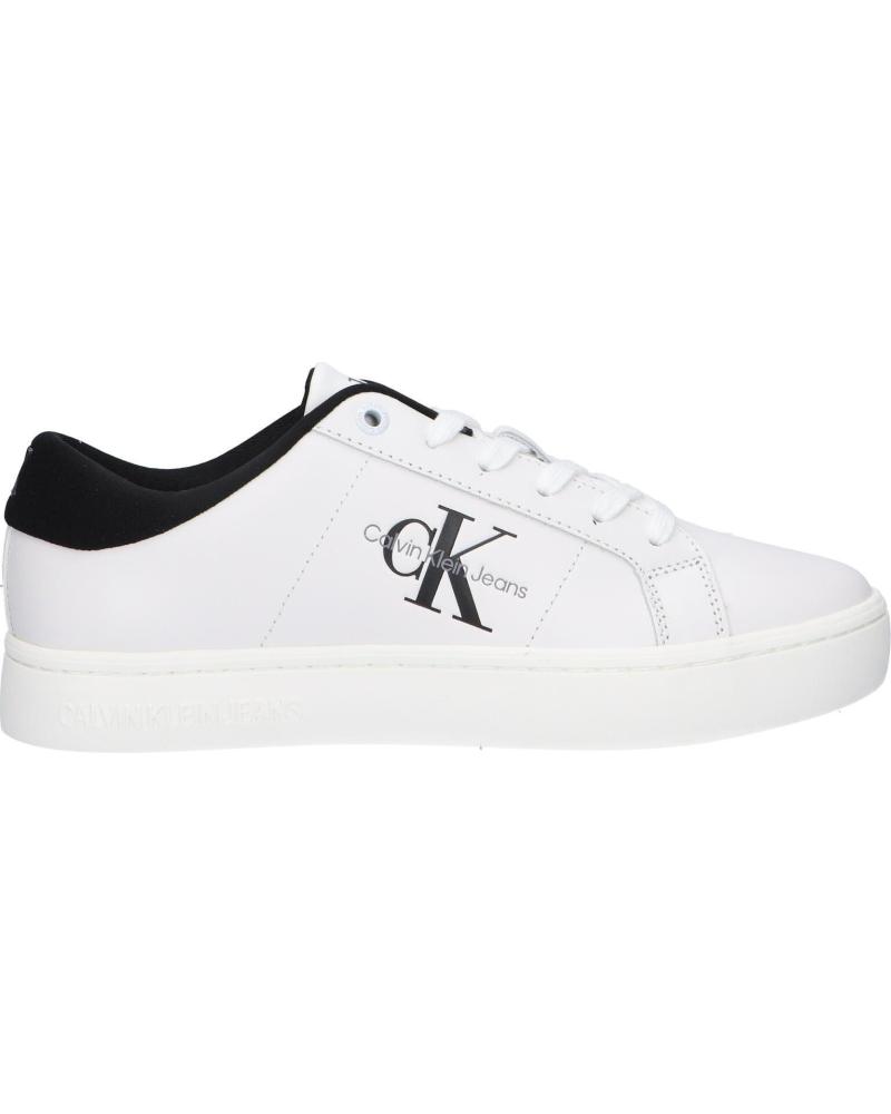 Zapatillas deporte de Mujer CALVIN KLEIN YW0YW01444 CLASSIC CUPSOLE 0GM BLACK-BRIGHT WHITE