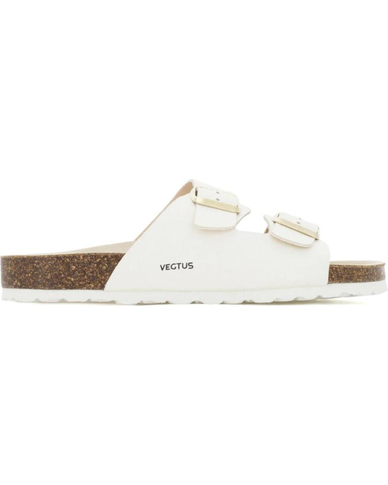 VEGTUS GOBI WHITE - SANDALIAS BLANCAS CON SUELA DE CORCHO WHITE