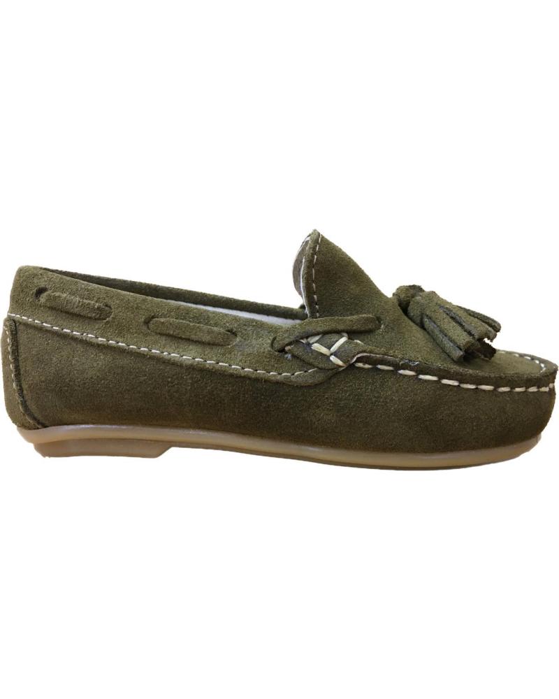 Mocasines de Niño V-146-14 MOCASIN BORLAS VERDE