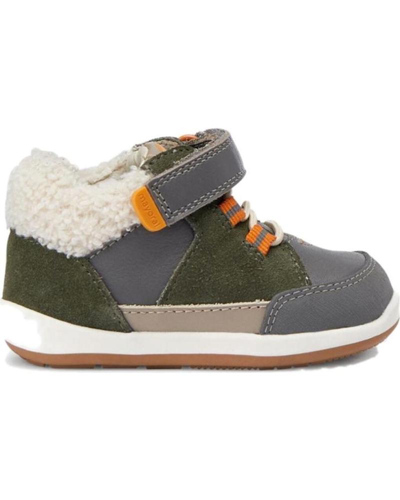 Botines de Niño MAYORAL BOTAS 42340 BOTIN PRIMEROS PASOS DETALLE BORREGO ECOFRIENDS VERDE