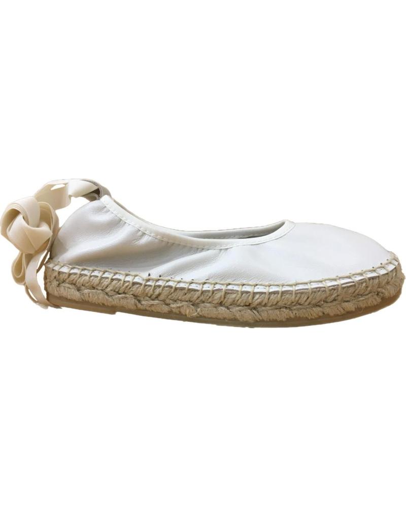 Bailarinas de Niña YOWAS ALPARGATA PIEL PISO ESPARTO BEIGE