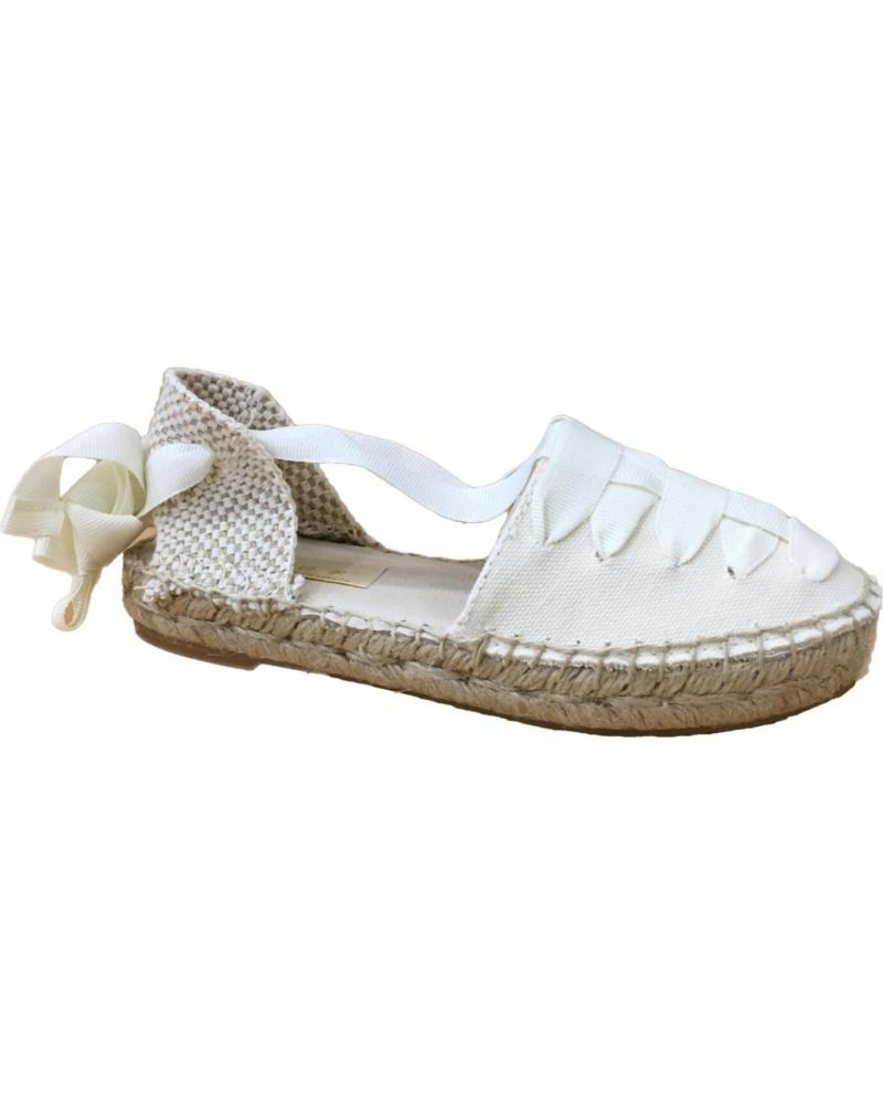 Bailarinas de Niña YOWAS ALPARGATA LINO BEIGE