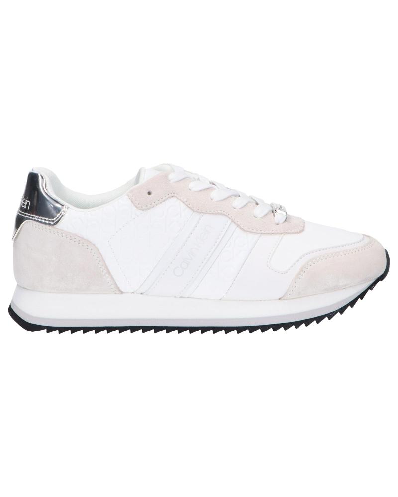 Zapatillas deporte de Mujer CALVIN KLEIN HW0HW00552 RETRO RUNNER 0LD WHITE
