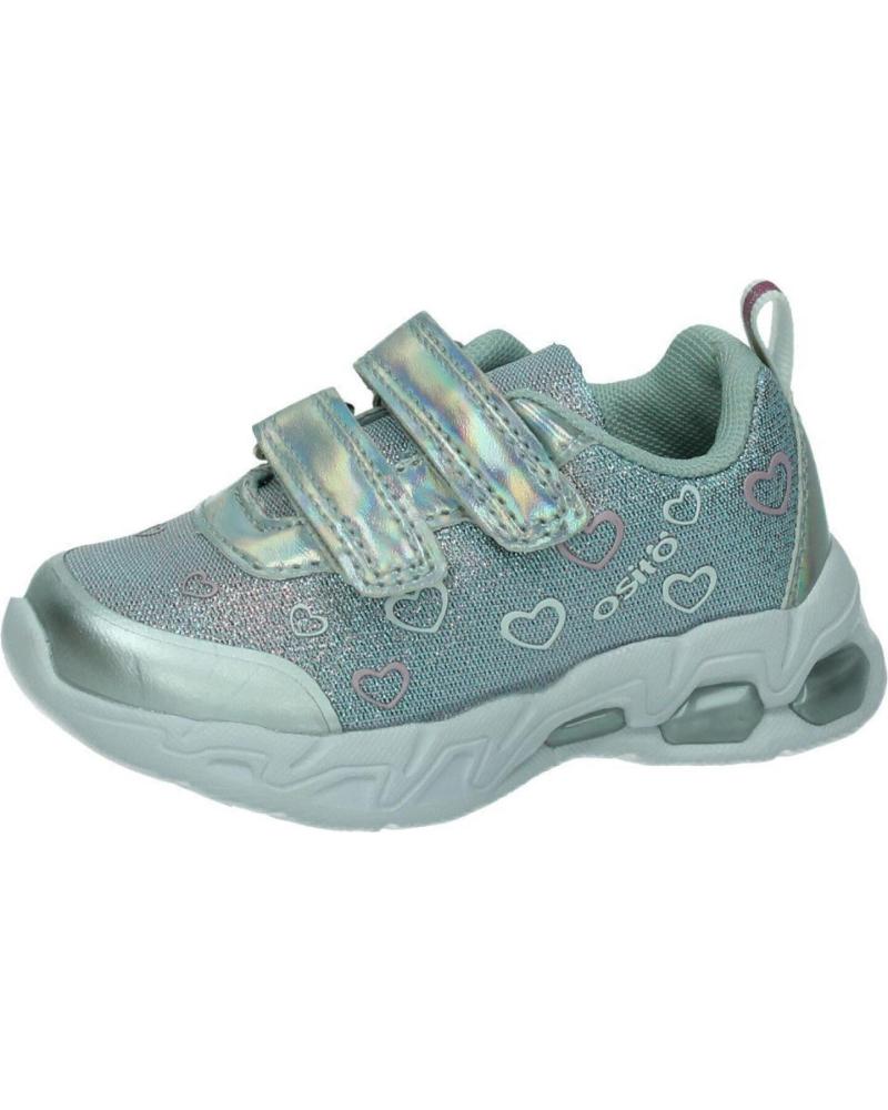 Deportivas de Niña OSITO ZAPATILLA CON LUCES Y DETALLES DE UNICORNIO REJILLA PLATA