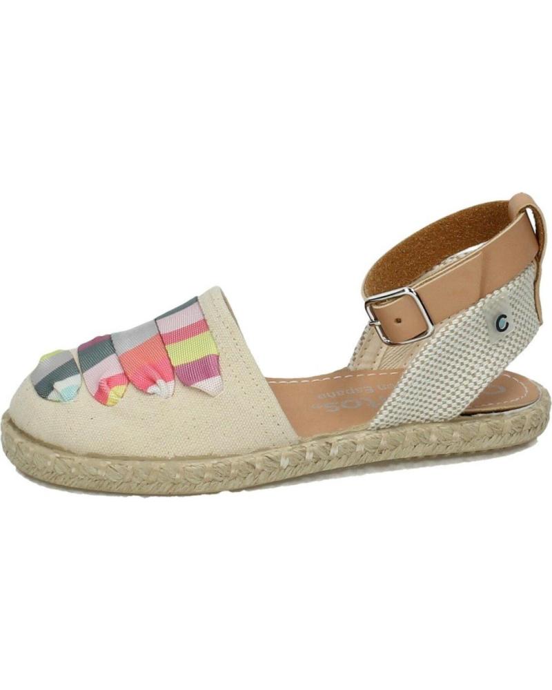 Sandalias de Niña CONGUITOS ALPARGATAS DE NINA CORDONES BEIGE MV121583 úNICO