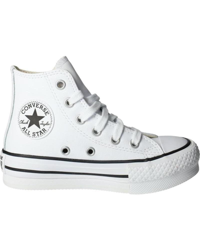 Converse Blanco De Chuck Taylor All Star Lift Platform Leather Blancas A01016c