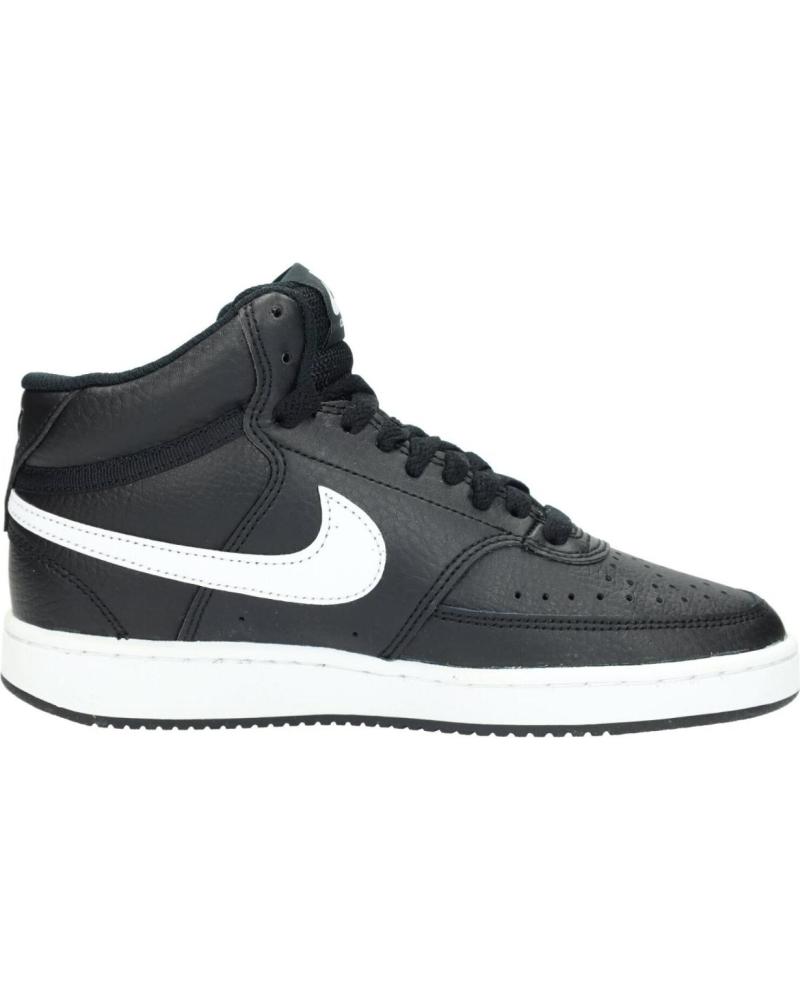 ZAPATILLAS NIKE COURT VISION MID CD5436 NEGRAS DE CAÑA MEDIA NEGRO