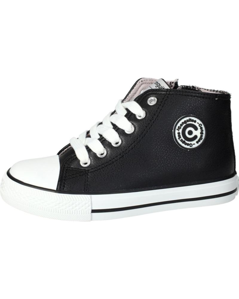 BOTINES DEPORTIVOS CONGUITOS COSH283005 PARA NIÑOS, NEGRO NEGRO
