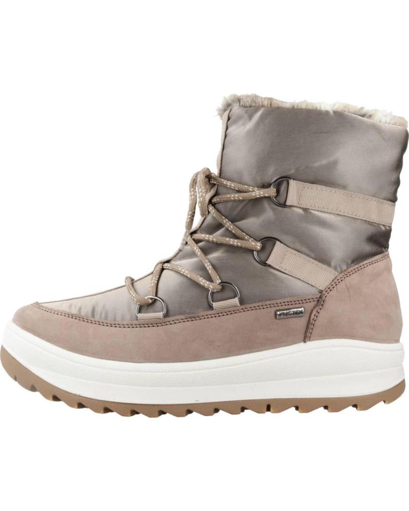 Botines de Mujer IMAC BOTINES IMAC DE MUJER CON CORDONES Y FORRO DE PELO BEIS