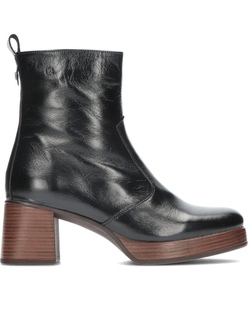 Botines de Mujer DORKING BOTAS PIEL NEGRAS ALIAS NEGRO