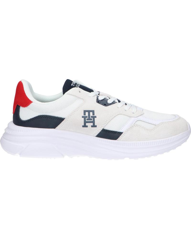 Zapatillas deporte de Hombre TOMMY HILFIGER FM0FM04878 MODERN RUNNER LTH MIX YBS WHITE
