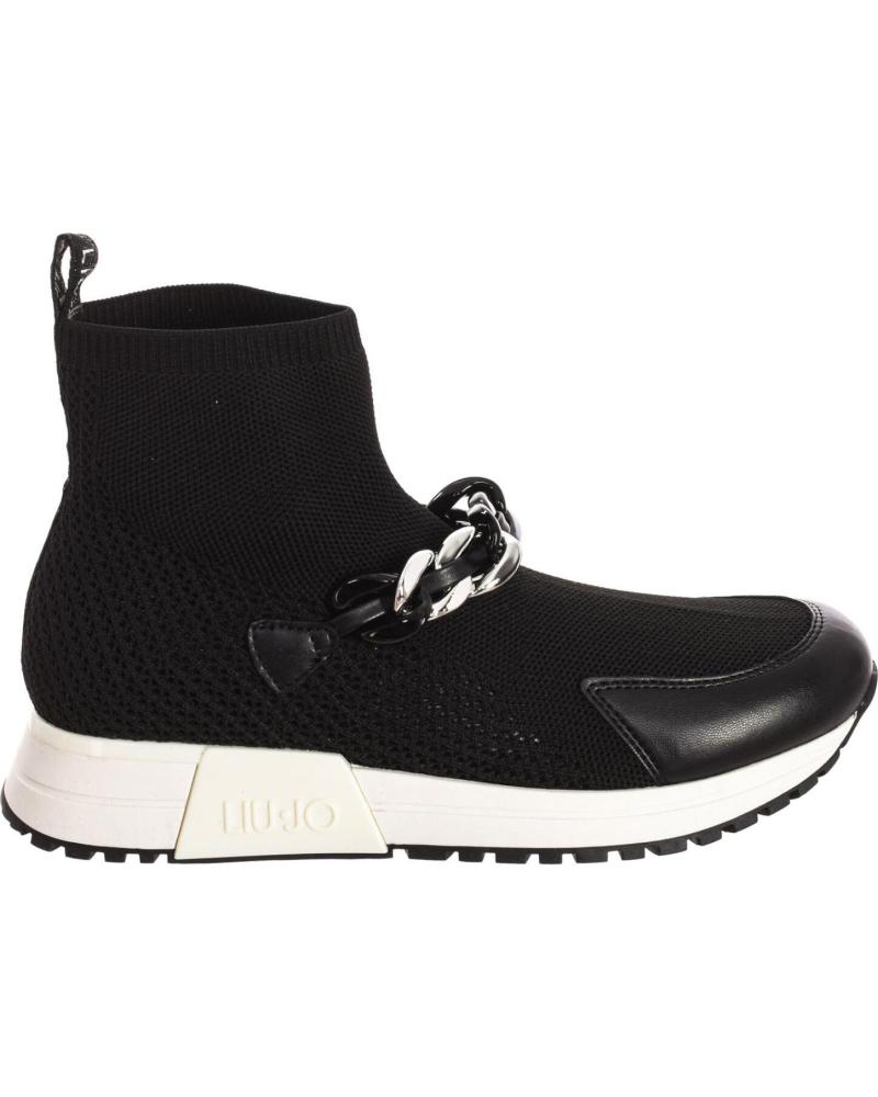 Zapatillas deporte de Mujer LIU JO KISS 503 - SNEAKER DEPORTIVA ABOTINADA MUJER NEGRO
