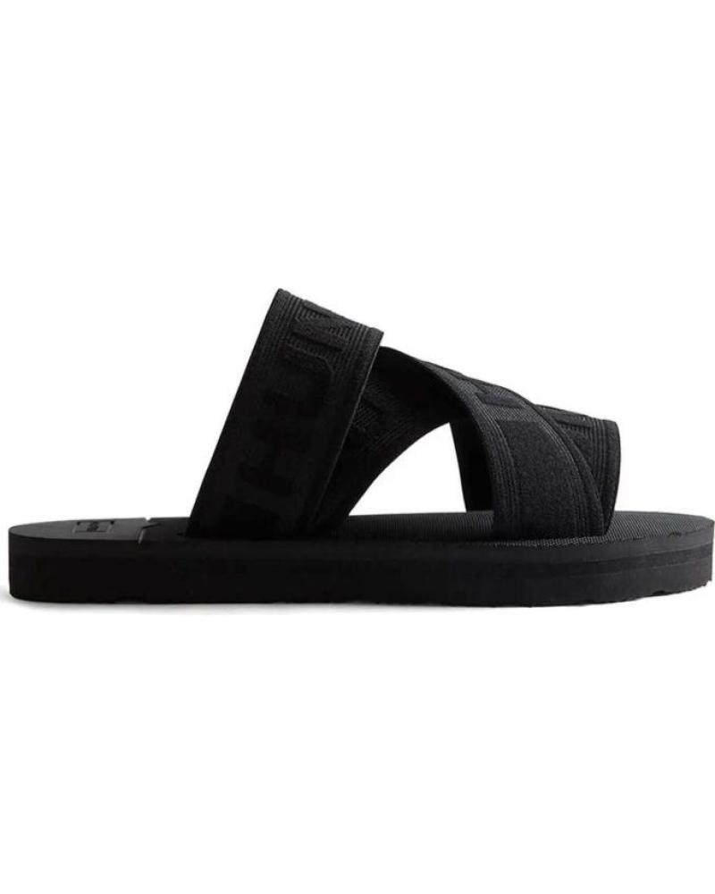 SANDALIAS HUNTER LOGO ELSTC XOVER SLI NEGRAS BLACK