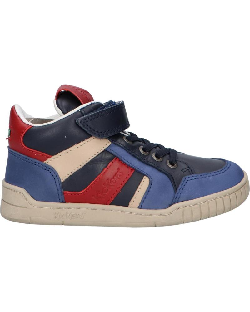 Deportivas de Niño KICKERS 878831-10 WINCKY 53 BLEU ROUGE MARI