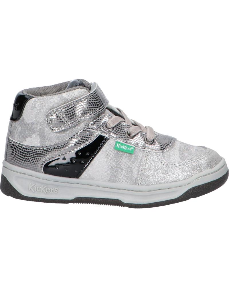 Deportivas de Niña KICKERS 910874-30 KICKALIEN 163 ARGENT NOIR