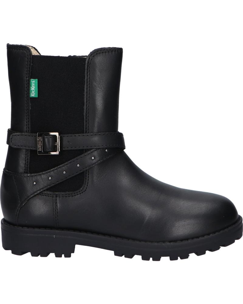 Botas de Niña KICKERS GROOZMY NEGRO