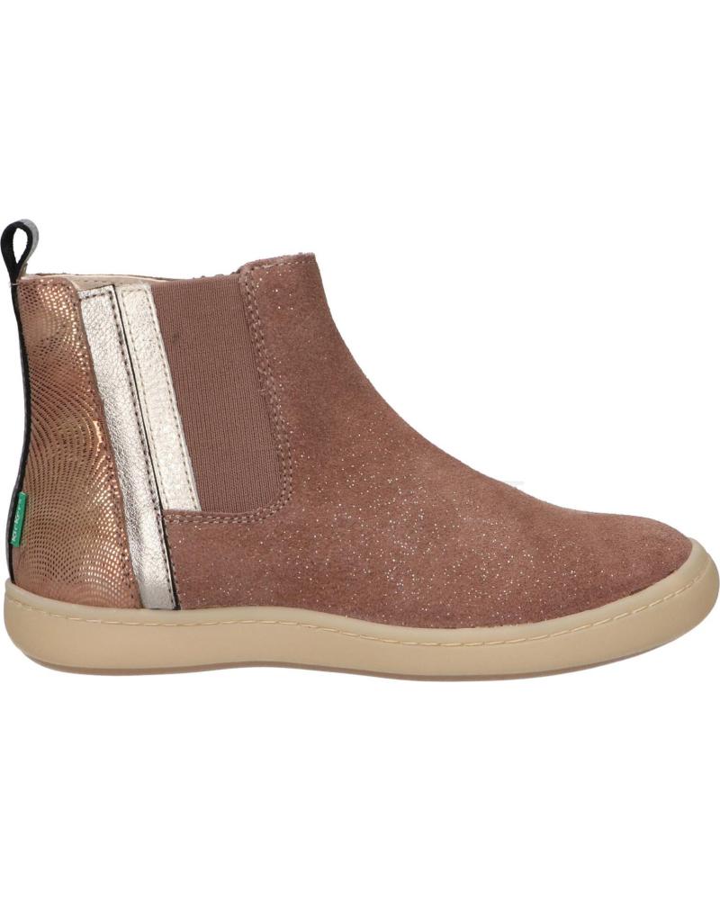 Botas de Niña KICKERS 948011-30 KICKPOLINA 123 TAUPE ANTAISIE