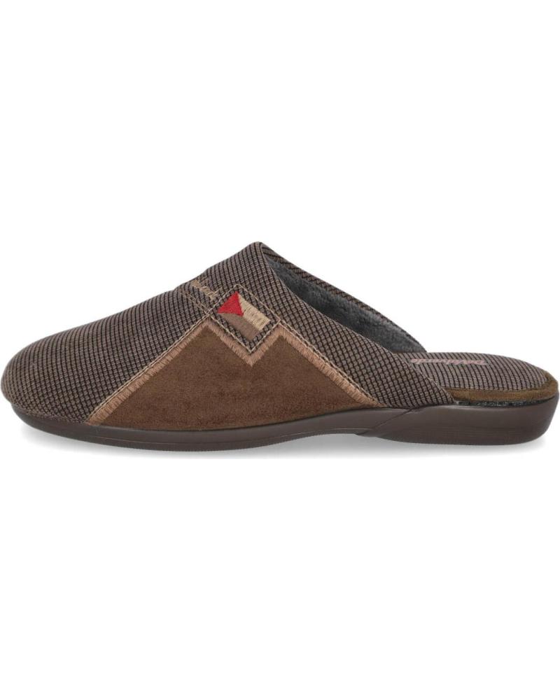 DEVALVERDE ZAPATILLAS DE CASA 3505 MARRÓN PARA HOMBRE MARRON