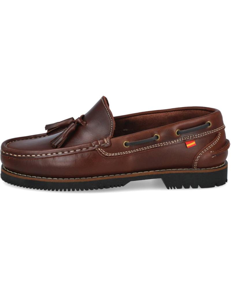 Nauticos de Hombre L&R SHOES LR SHOES 218 5 ZAPATOS MOCASINES HOMBR BURDEOS