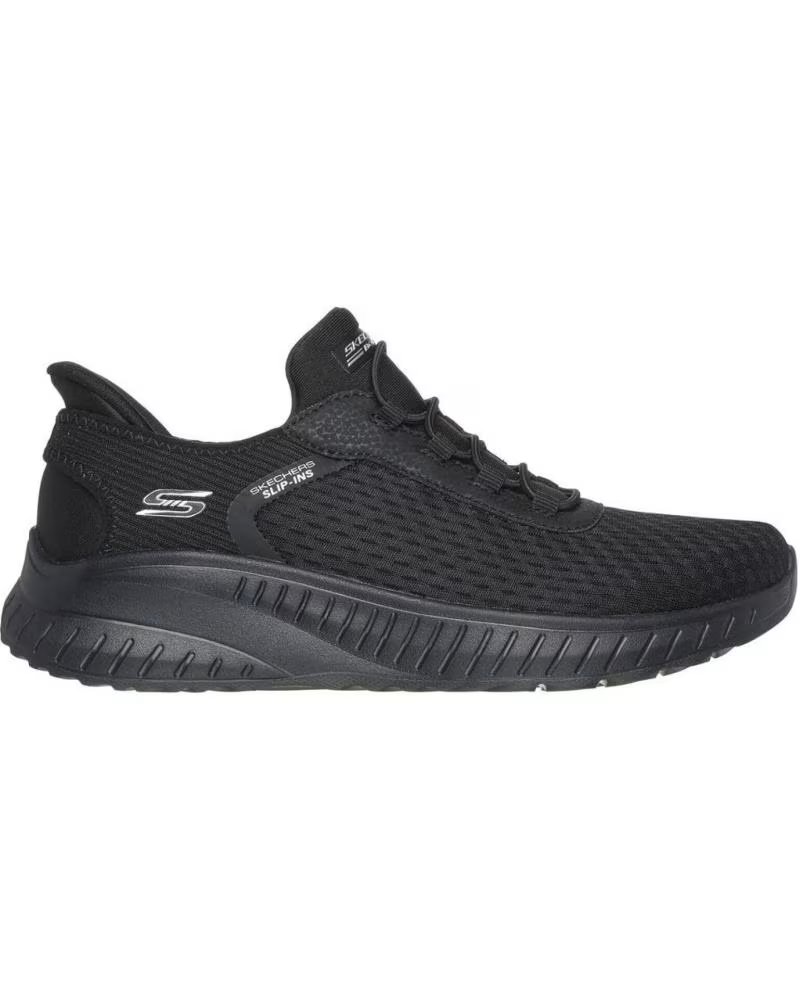 Zapatillas Deporte de Mujer Skechers Slip-ins Bobs Squads Negro