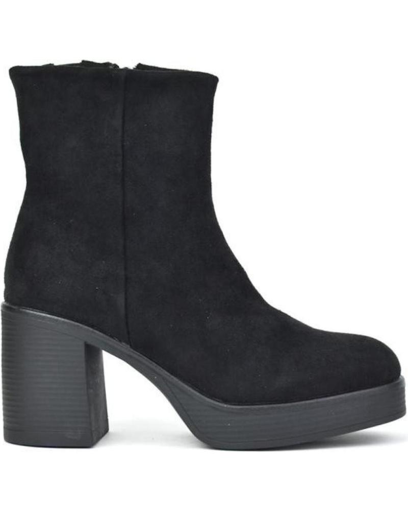 Botines de Mujer KANGAROOS BOTIN SENORA BLACK LICRA SUEDEBLACK LICRA SUEDE