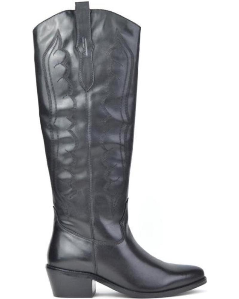 Botas de Mulher BONAVENTURE BOTA SENORA PIEL NEGROPIEL NEGRO