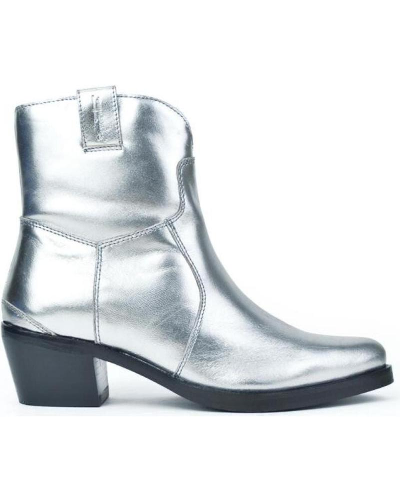 Botins de Mulher BONAVENTURE BOTIN COWBOY PLATA METALPLATA METAL