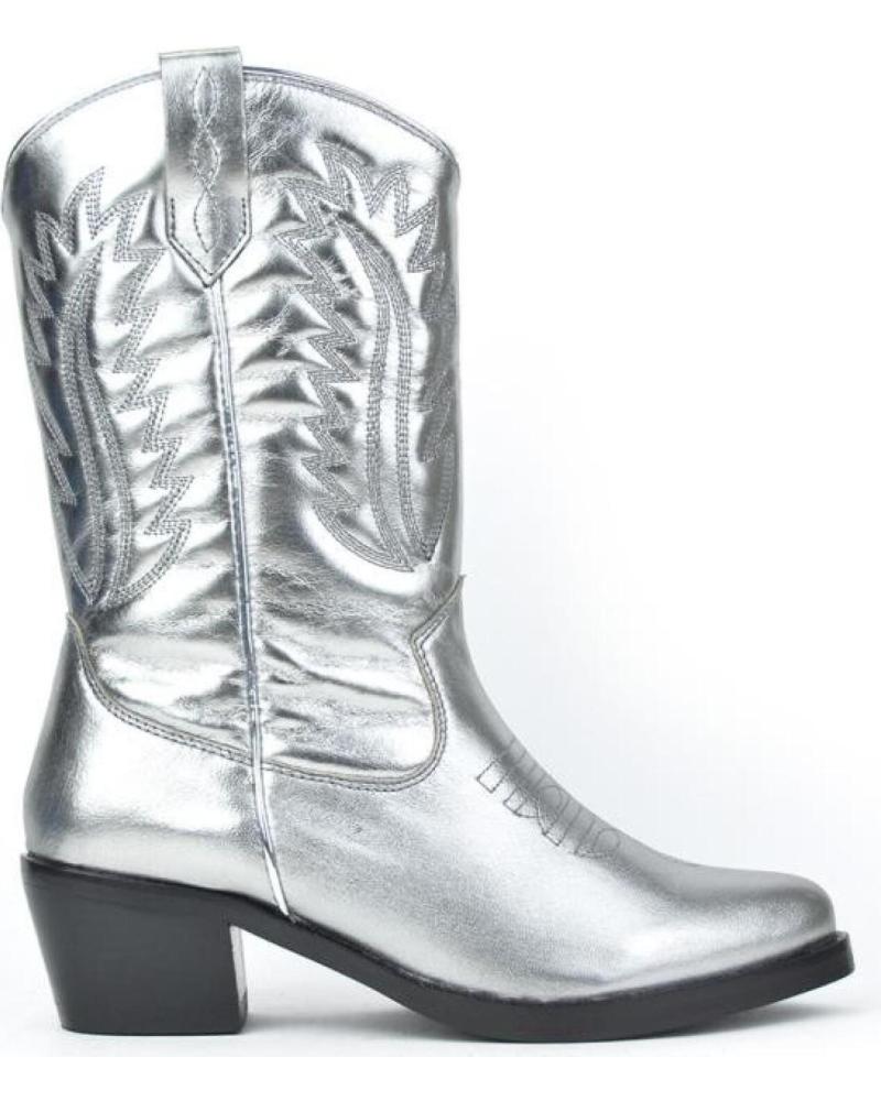 Botas de Mulher BONAVENTURE BOTA COWBOY PLATA METALPLATA METAL