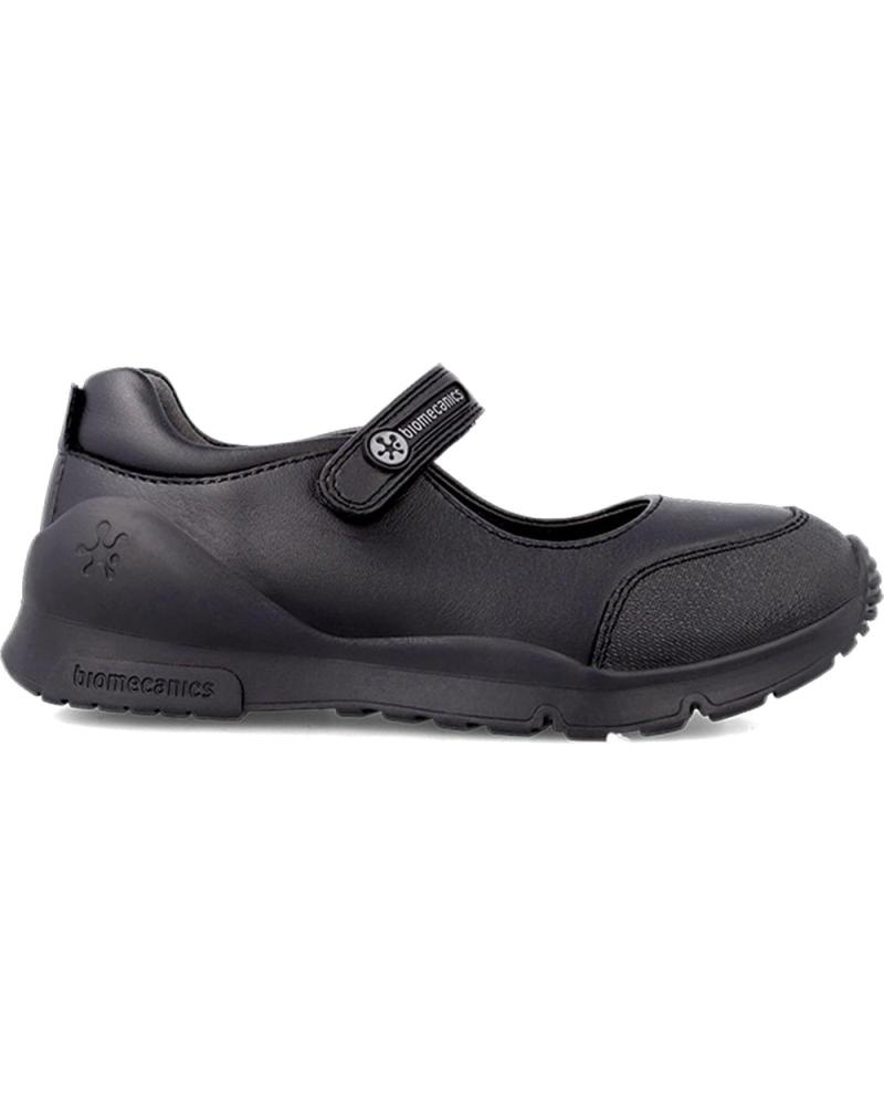 ZAPATOS BAILARINA COLEGIALES BIOMECANICS SPORT 231010 NEGRO CON CIERRE DE VELCRO NEGRO