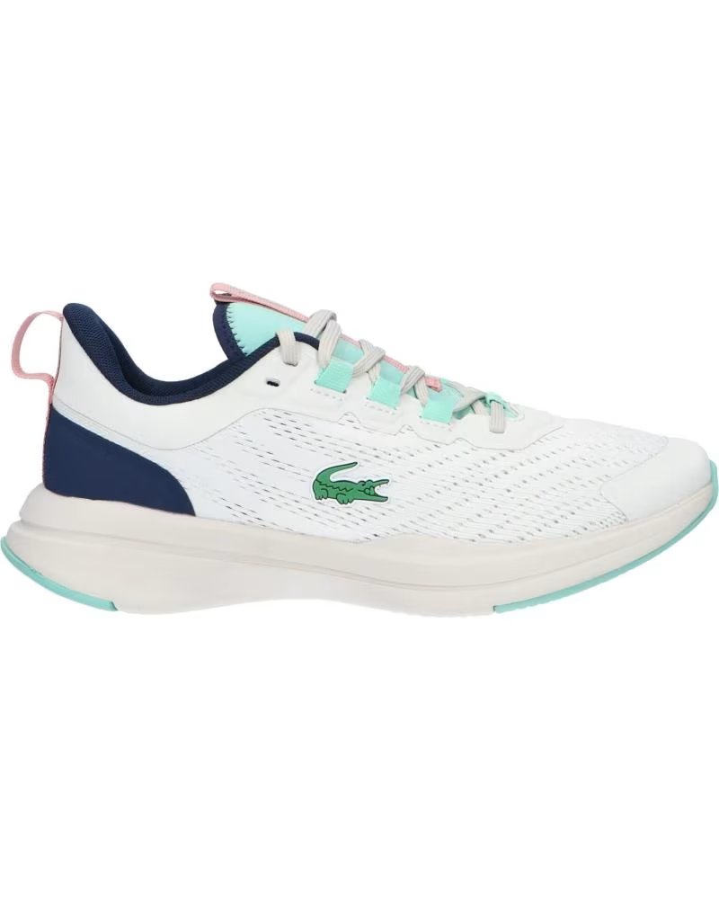 Zapatillas Lacoste Run Spin Sfa 42SFA0070 Blancas/azul Claro para Mujer WB8 Off Wht-lt Blu