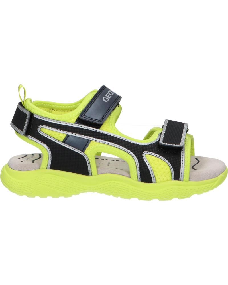 Sandalias de Niño GEOX J35GPA 014CE J SANDAL SPLUSH C3707 LIME-BLACK