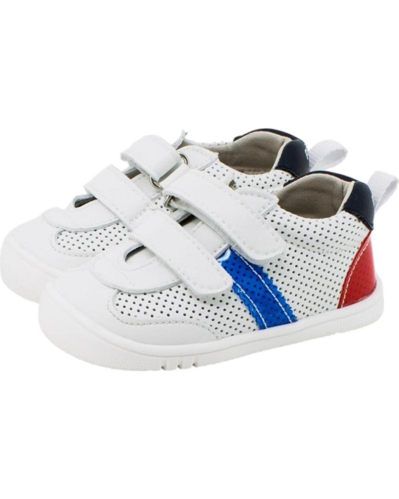 Deportivas de Niño PIRUFIN ZAPATILLAS DE DEPORTE BLANCO Y AZUL