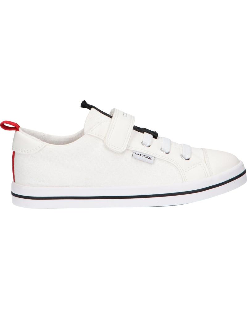 Deportivas de Mujer y Niña y Niño GEOX ZAPATILLAS DE LONA WHITE