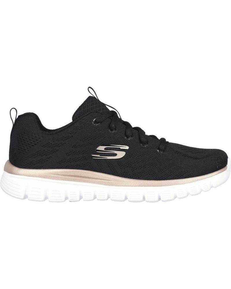 Deportivas de Mujer SKECHERS SKECHERS 12615 ORO-NEGRO