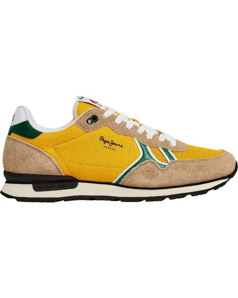 Pepe Jeans Zapatillas Brit Fun Hombre PMS31046 Amarillo