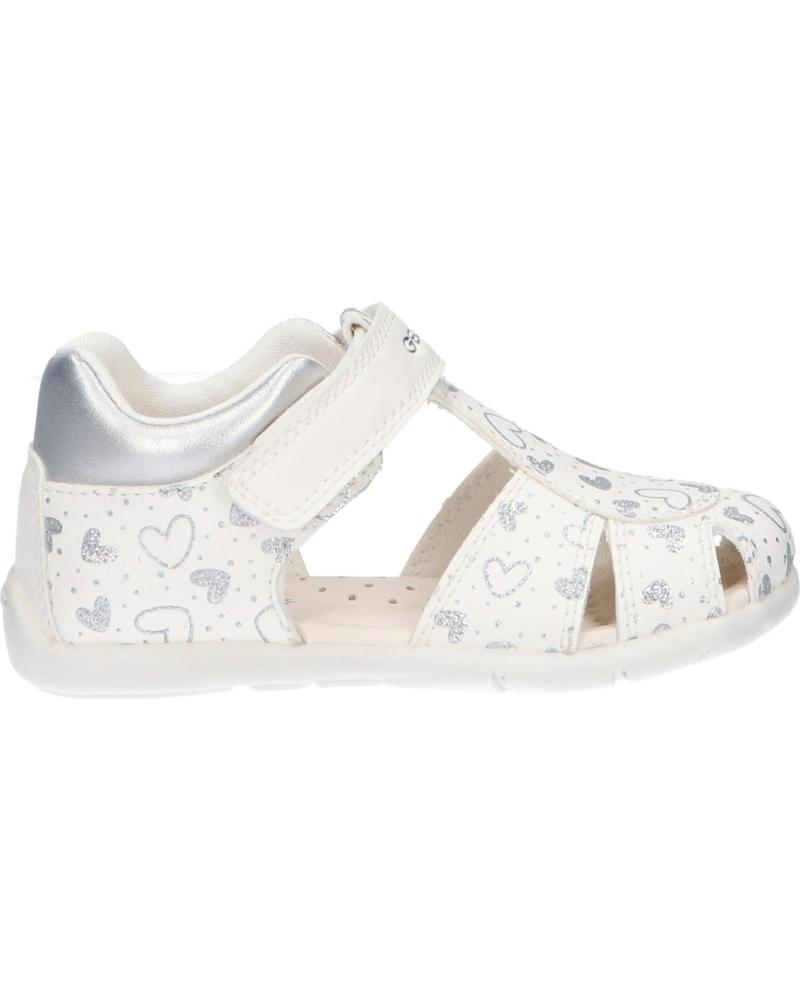 Sandalias de Niña GEOX B451QC 054AJ B ELTHAN C0007 WHITE-SILVER