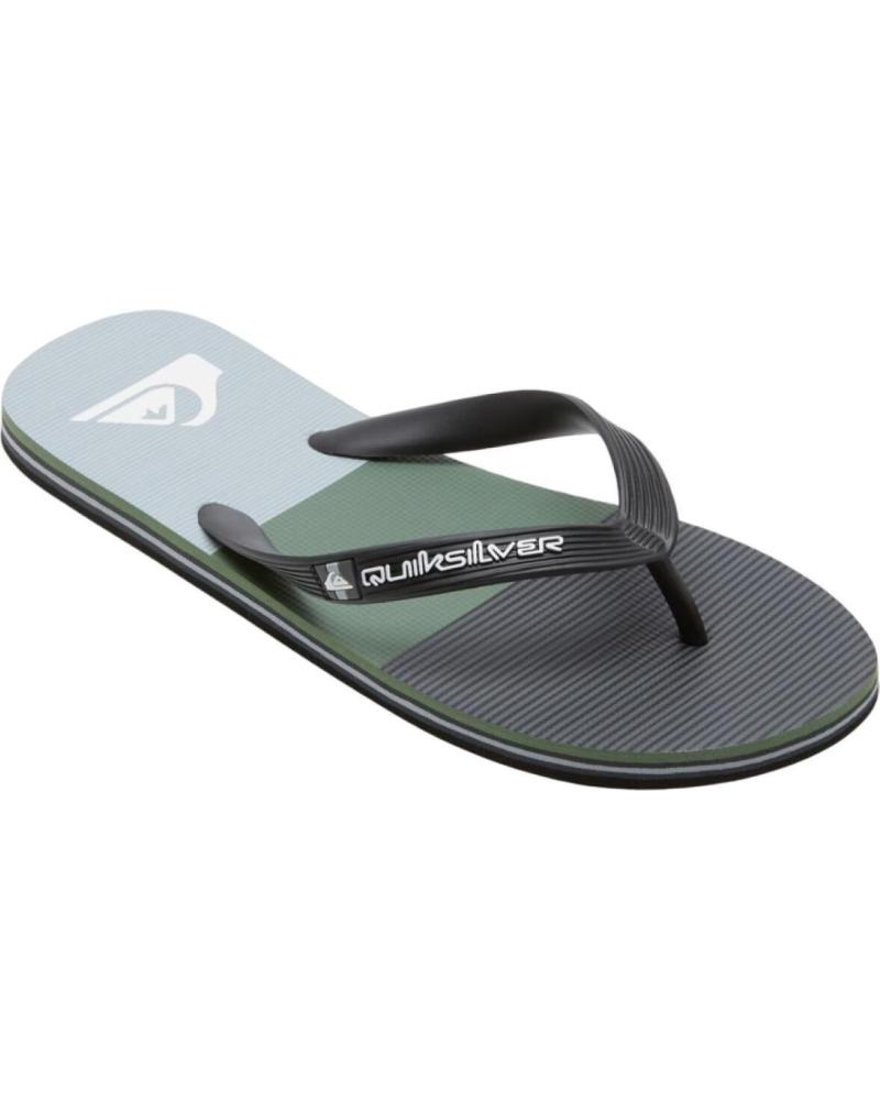 QUIKSILVER CHANCLAS AQYL101361 XKSG PARA HOMBRE NEGRO VERDE VERDE