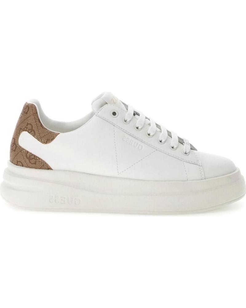 ZAPATILLAS GUESS ELBINA FLJELBFAL12 BLANCAS BEIGE WHITE BEIGE