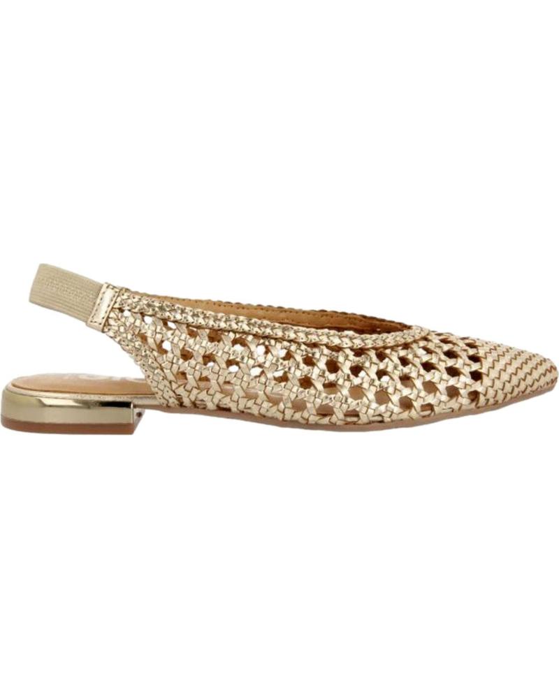 BAILARINAS GIOSEPPO GUATAVITA 68238 PIEL TRENZADA DORADO GOLD